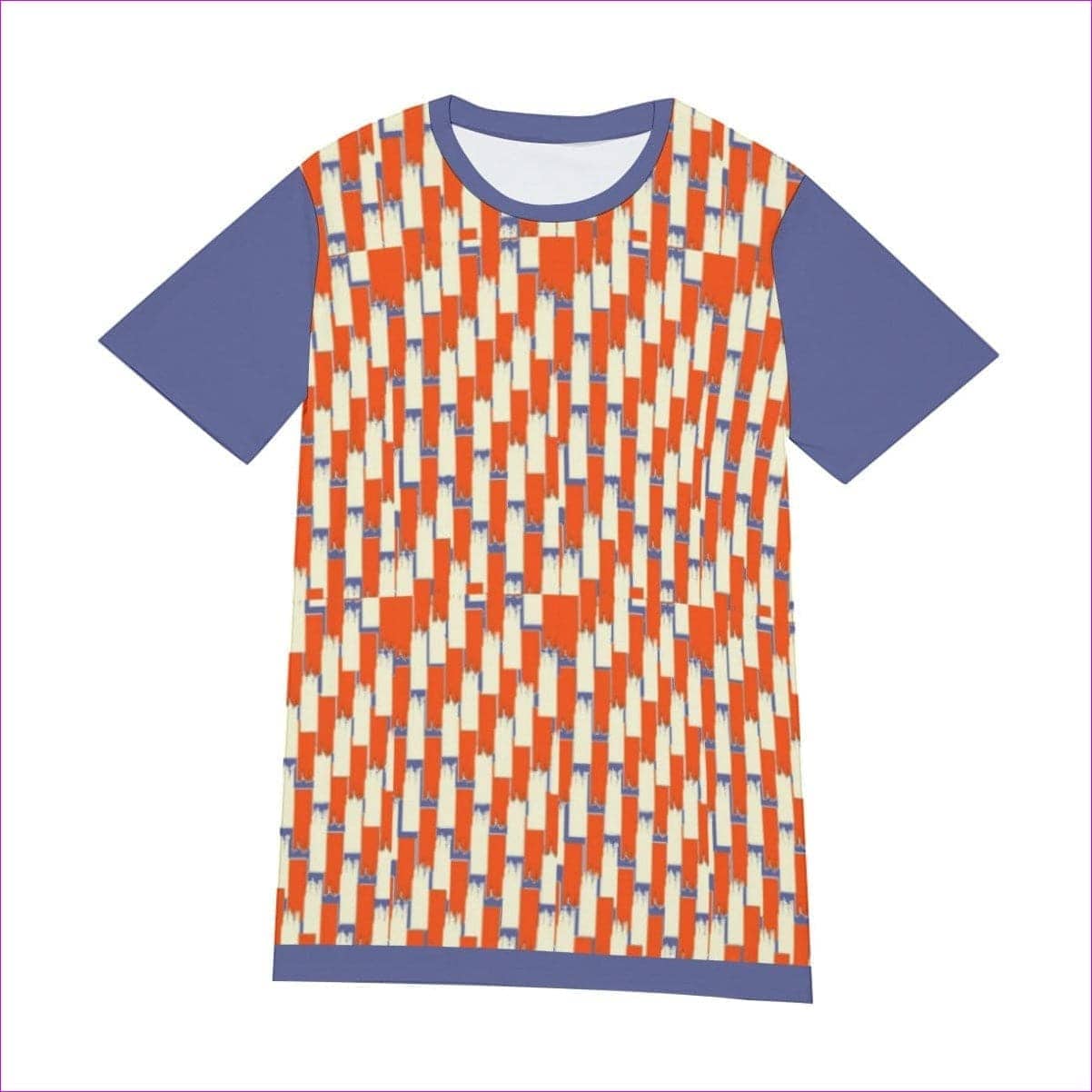 Taped Men's O-Neck T-Shirt | 100% Cotton- Orange - Men's T-Shirts at TFC&H Co.