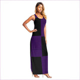 purple - Tartan 2 Women's Maxi Vest Dress - womens dress at TFC&H Co.