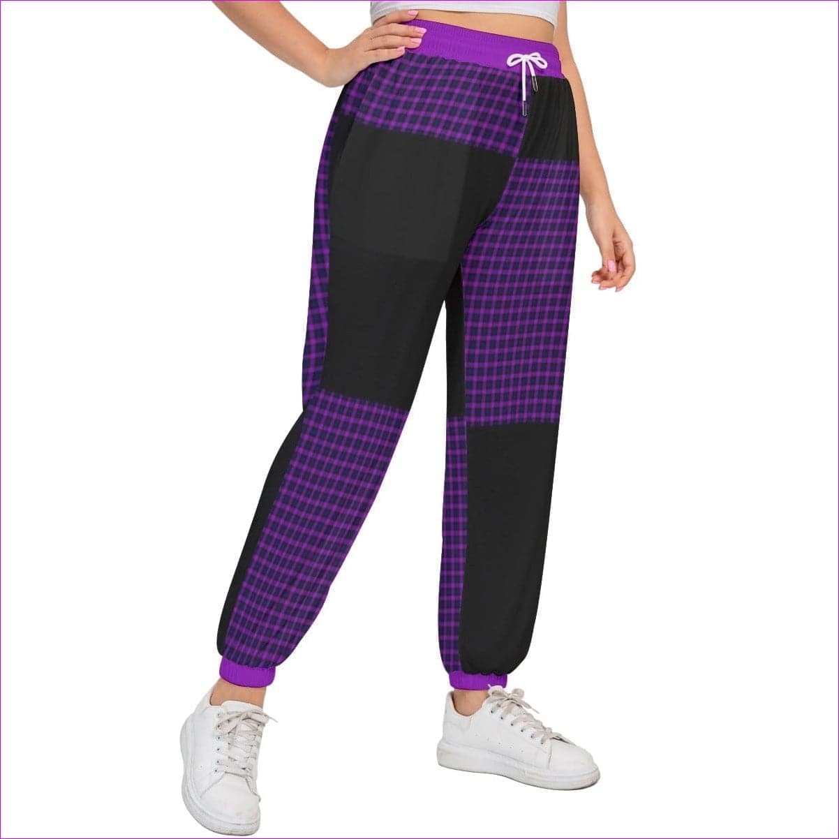 - Tartan 2 Women's Sports Trousers With Waist Drawstring Voluptuous (+) Plus Size - womens pants at TFC&H Co.