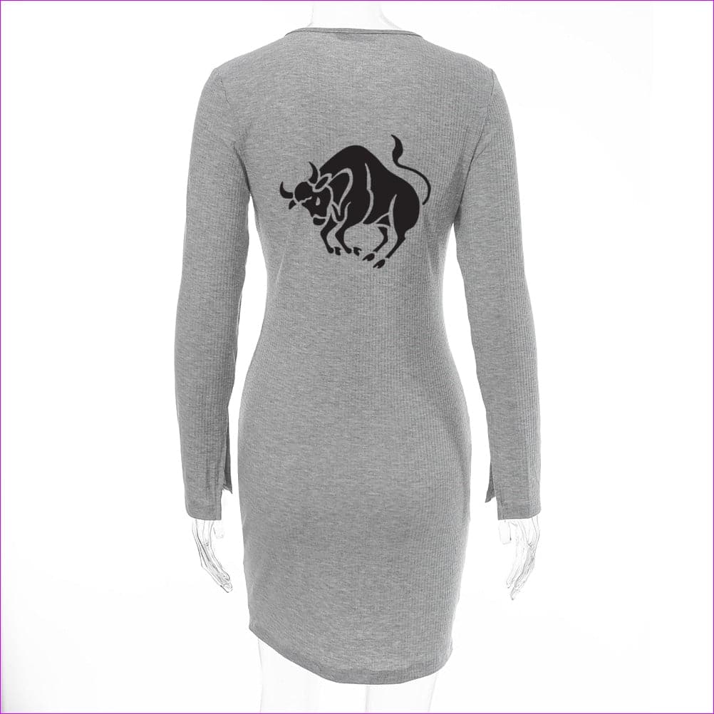 Grey Taurus Women's Zipper Front Dress - women's dress at TFC&H Co.