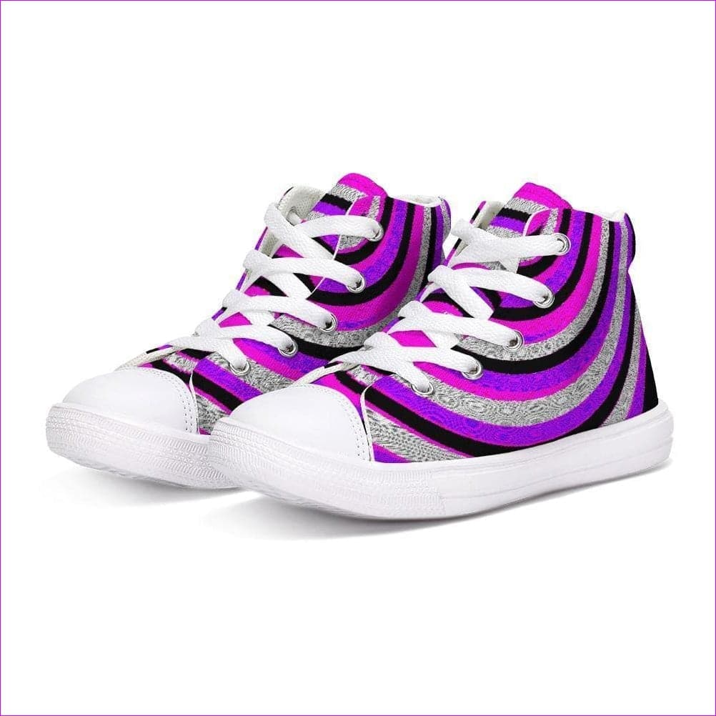 - Teacher's Pet Royal Swirl Kids Hightop Canvas Shoe - Kids Shoes at TFC&H Co.