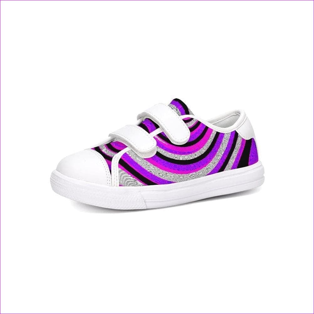 purple Teacher's Pet Royal Swirl Kids Velcro Sneaker - Kids Shoes at TFC&H Co.