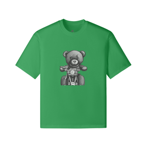 BV Green - Teddy Ride 240GSM Unisex Boxy T-shirt - unisex t-shirt at TFC&H Co.