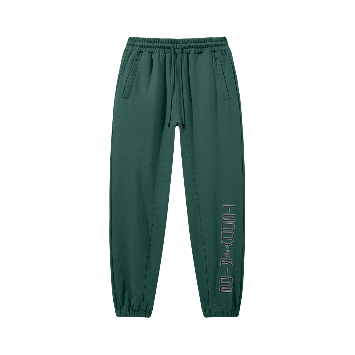 Mineral Green - Teddy Ride 380GSM Unisex Heavyweight Baggy Sweatpants - unisex sweatpants at TFC&H Co.