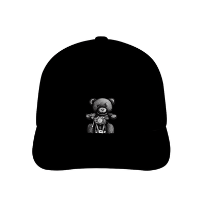 Teddy Ride All Black Unisex Adjustable Curved Bill Hat - hat at TFC&H Co.