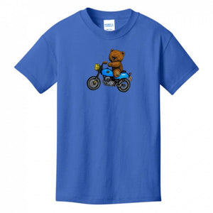 Kids T-Shirts Royal-Blue - Teddy Ride Boys 100% Cotton T-shirt - kids t-shirt at TFC&H Co.