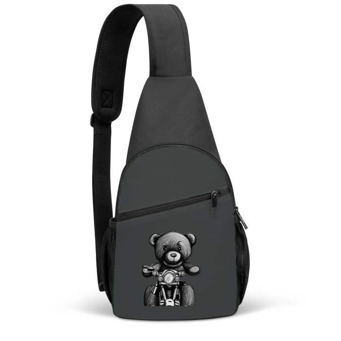 Pirate Black ONE SIZE - Teddy Ride Chest Bag - chest bag at TFC&H Co.