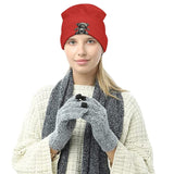 ONE SIZE FireBrick - Teddy Ride Knitted Hat - Beanie at TFC&H Co.