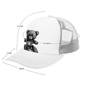 - Teddy Ride Multicolor Unisex Adjustable Mesh Baseball Hat - hat at TFC&H Co.
