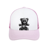 Pink - Teddy Ride Multicolor Unisex Adjustable Mesh Baseball Hat - hat at TFC&H Co.