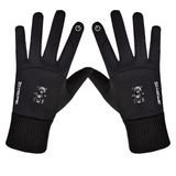 Black - Teddy Ride Outdoor Activities Plush Gloves - gloves at TFC&H Co.
