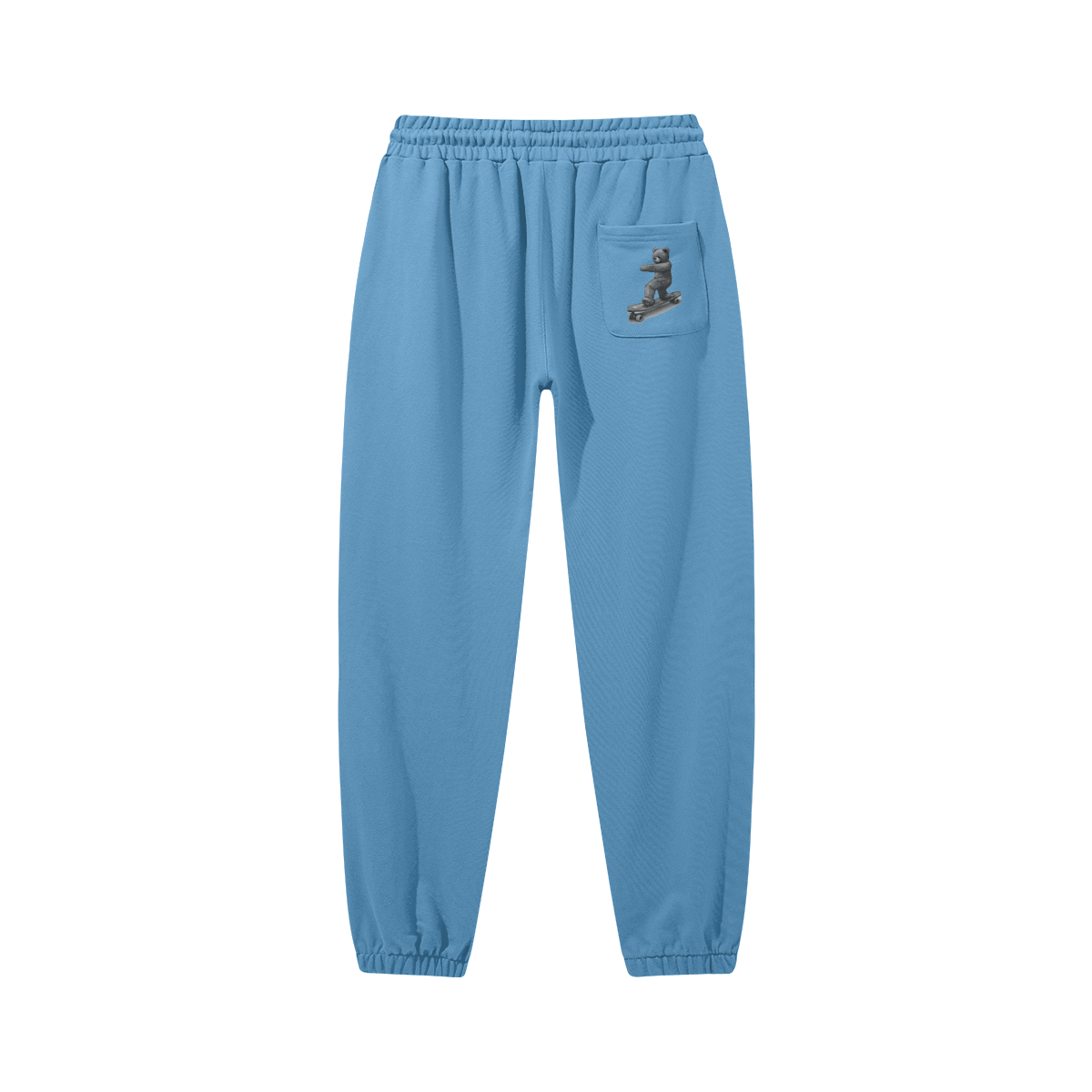 Pastel Blue - Teddy Ride Shred 380GSM Unisex Heavyweight Baggy Sweatpants - unisex sweatpants at TFC&H Co.
