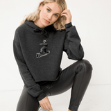 Storm - Teddy Ride Shred Women's Cropped Fleece Hoodie - womens cropped hoodies at TFC&H Co.