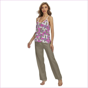 - Tetris Bean Women's Cami Pajamas Set - womens sleepwear at TFC&H Co.