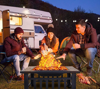TFC&H Co. 32 inch Outdoor Fire Pit Table- Ships from The US - fire pit table at TFC&H Co.