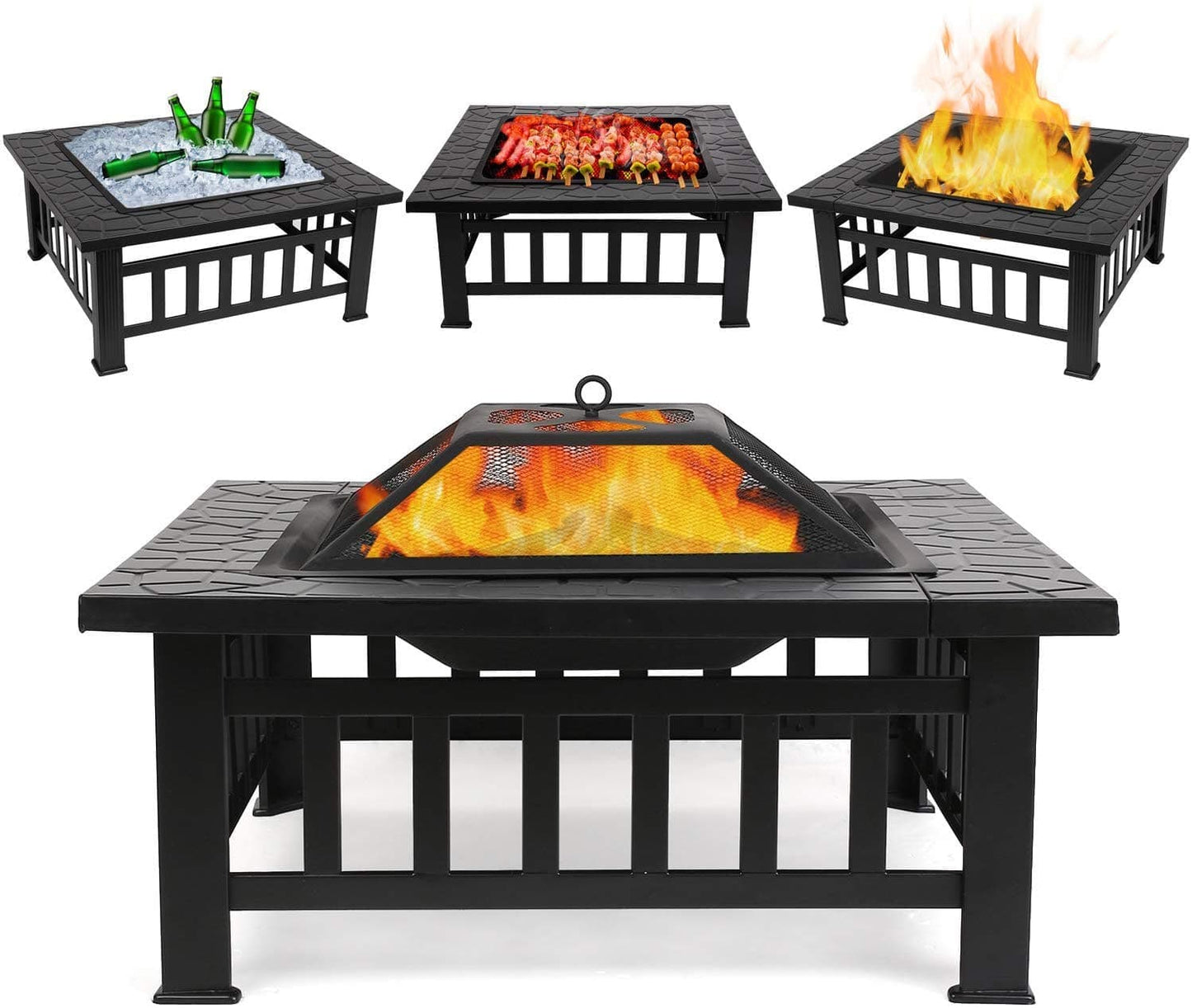 TFC&H Co. 32 inch Outdoor Fire Pit Table- Ships from The US - fire pit table at TFC&H Co.