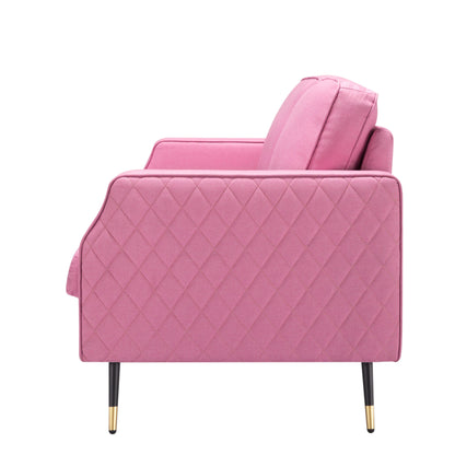TFC&H Co. 56.5” Square Arm Loveseat - Pink- Ships from The US - loveseat at TFC&H Co.