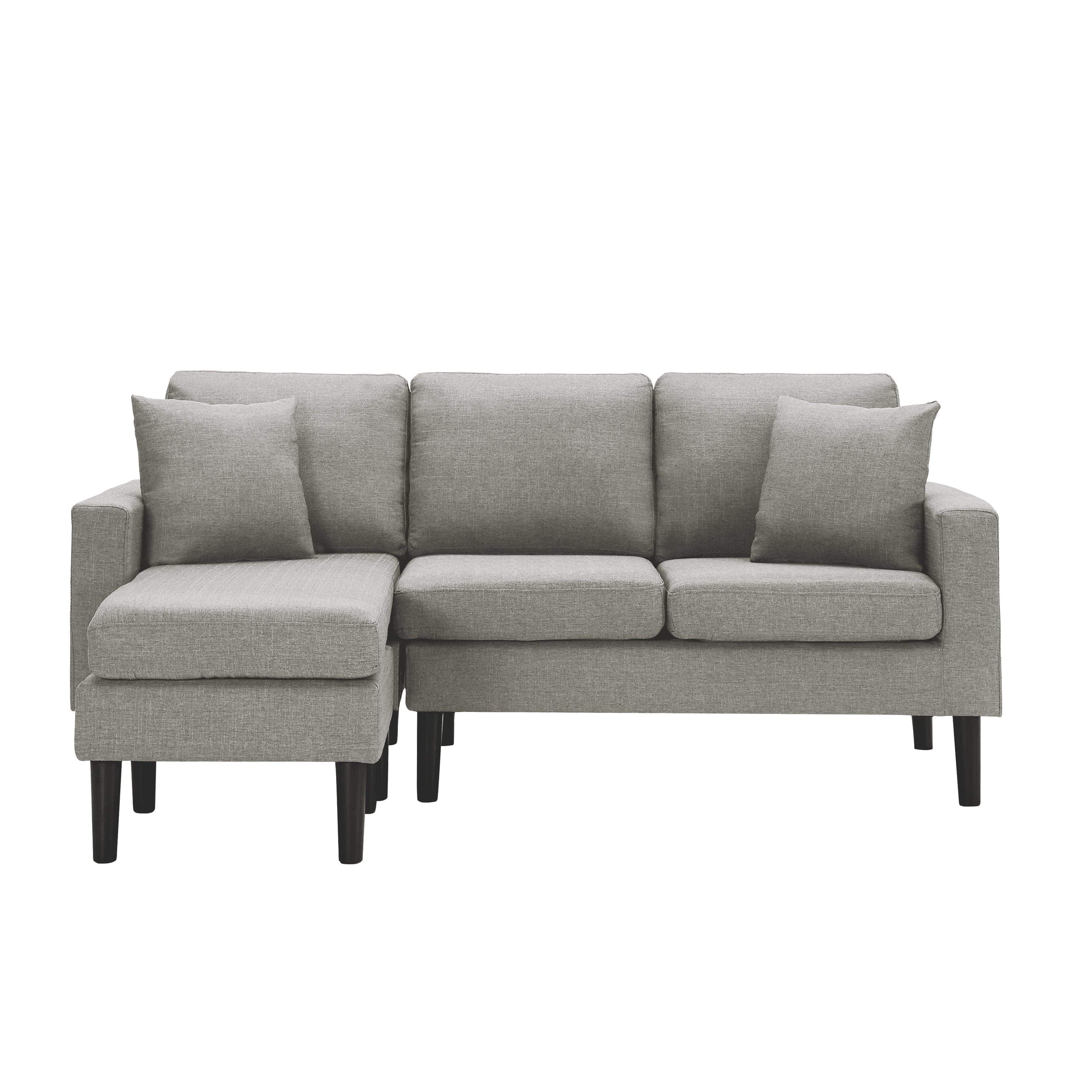 - TFC&H Co. 72" Sectional Sofa Left Hand Facing w/ 2 Fabric Pillows- Ships from The US - sectional at TFC&H Co.