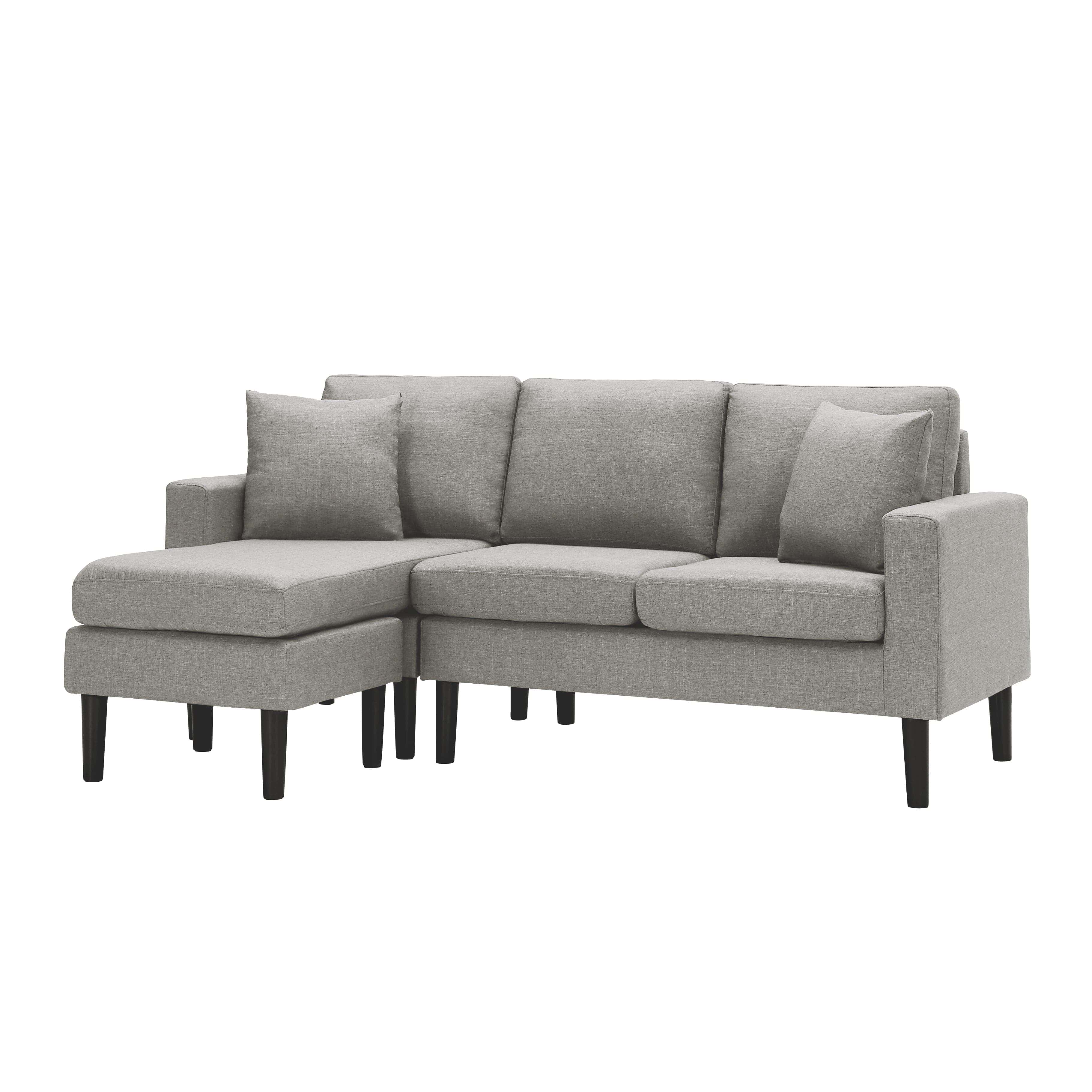 - TFC&H Co. 72" Sectional Sofa Left Hand Facing w/ 2 Fabric Pillows- Ships from The US - sectional at TFC&H Co.