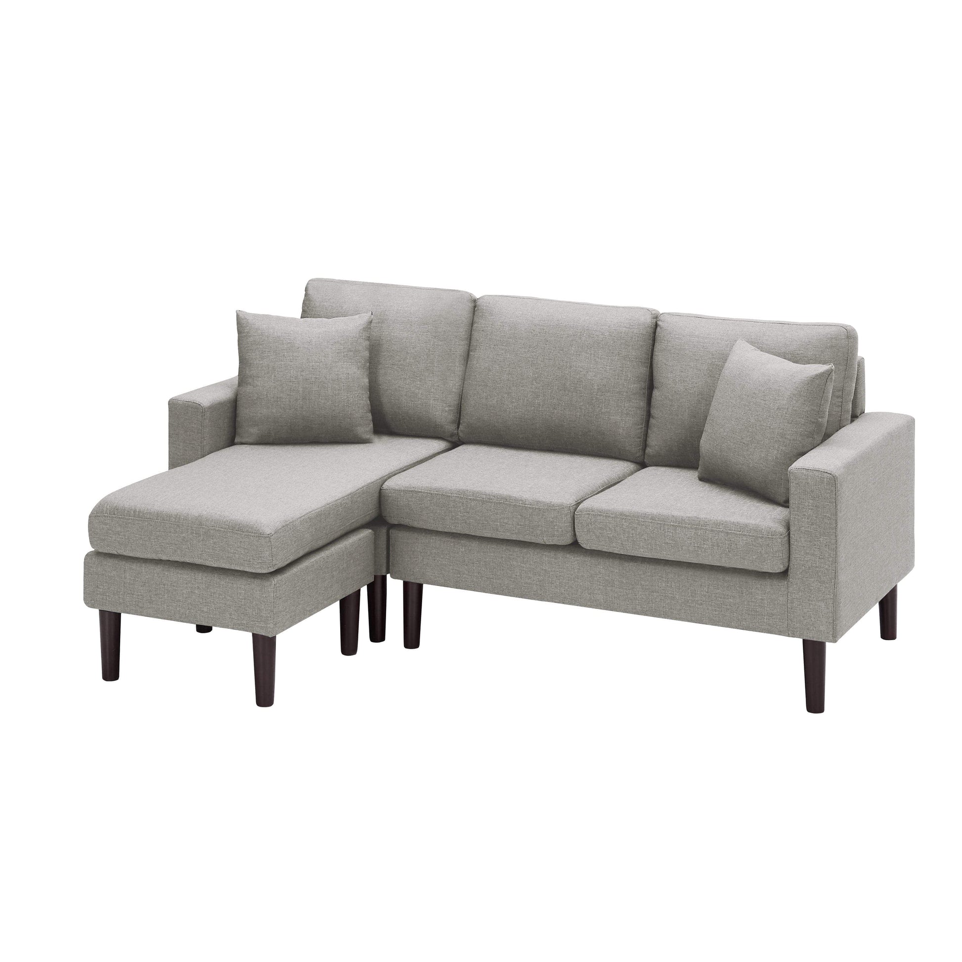 TFC&H Co. 72" Sectional Sofa Left Hand Facing w/ 2 Fabric Pillows- Ships from The US - sectional at TFC&H Co.
