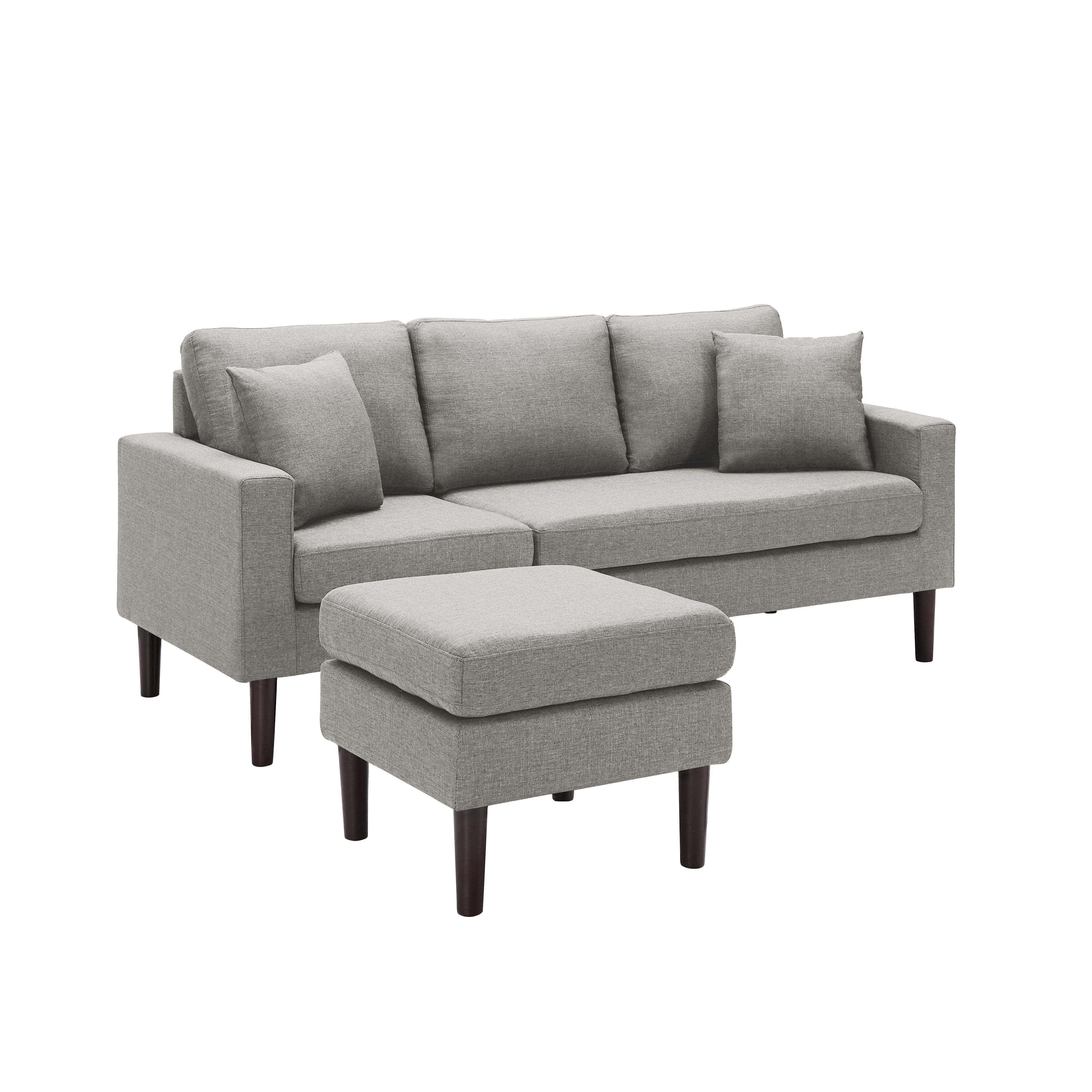 - TFC&H Co. 72" Sectional Sofa Left Hand Facing w/ 2 Fabric Pillows- Ships from The US - sectional at TFC&H Co.