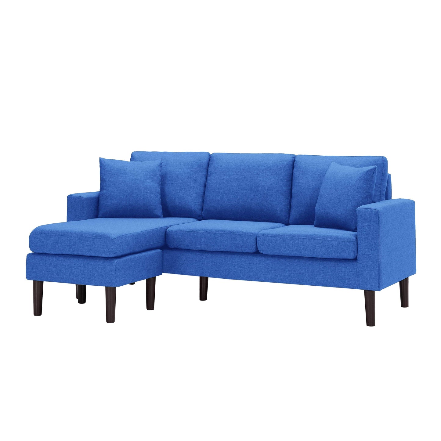 TFC&H Co. 72" SECTIONAL SOFA LEFT HAND FACING W/ 2 PILLOWS - Blue- Ships from The US - sectional at TFC&H Co.