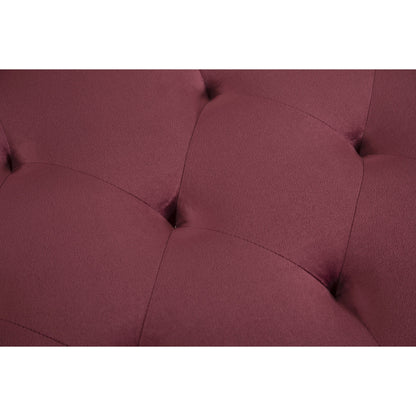 TFC&H Co. Convertible Sofa Bed Sleeper - Maroon Velvet- Ships from The US - sofa bed sleeper at TFC&H Co.