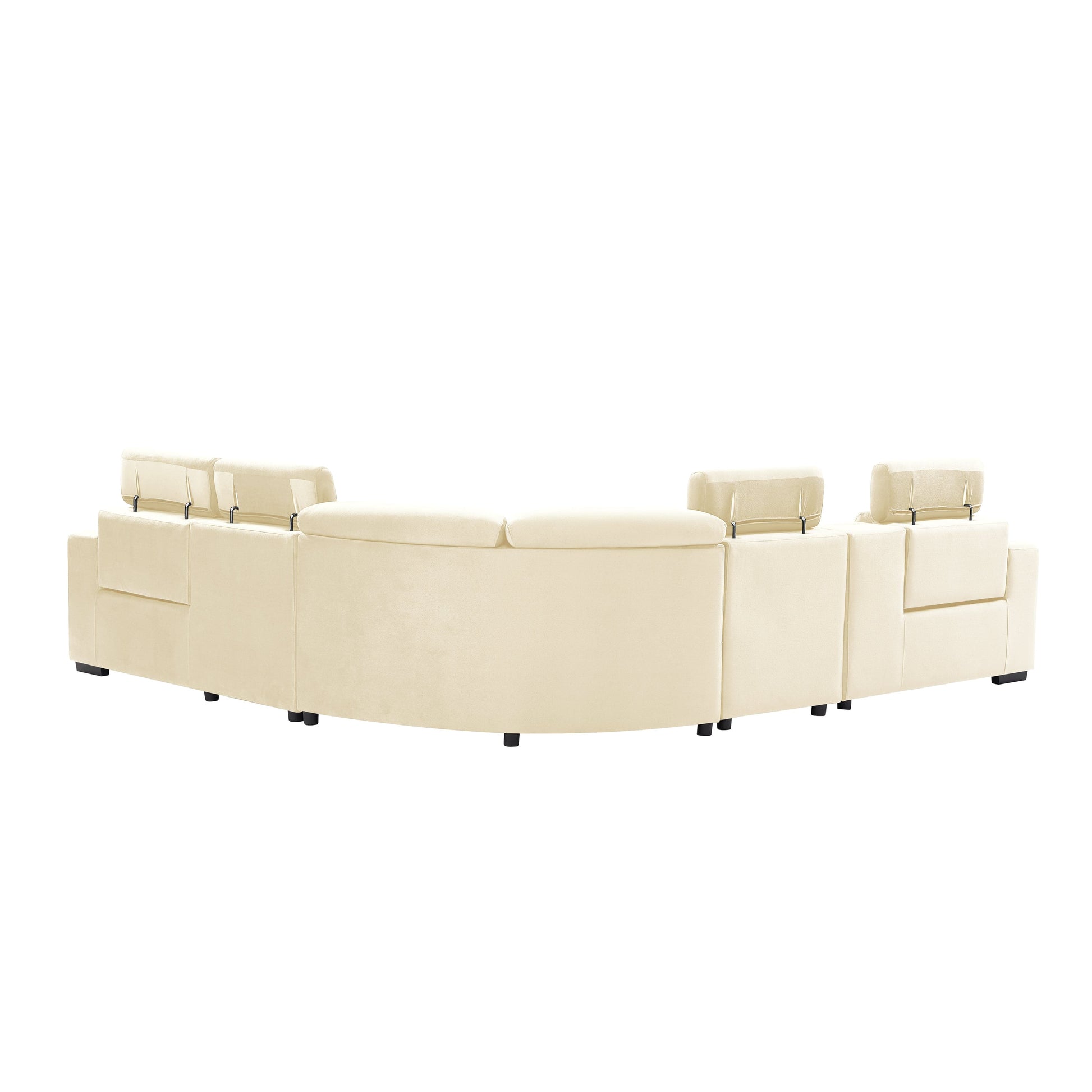 TFC&H Co. Electric Recliner Sectional Living Room Set - Beige- Ships from The US - sectional at TFC&H Co.