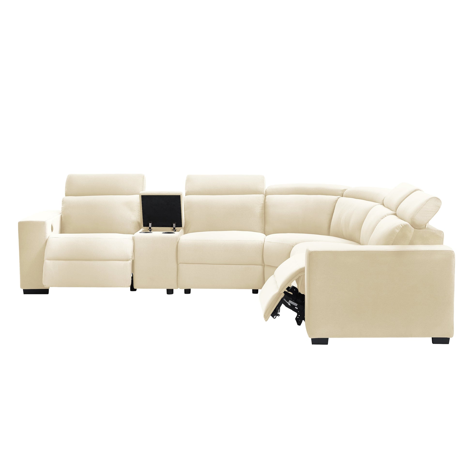 TFC&H Co. Electric Recliner Sectional Living Room Set - Beige- Ships from The US - sectional at TFC&H Co.