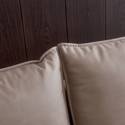 TFC&H Co. L-Shaped Corner Sectional Technical Leather Sofa - Beige- Ships from The US - sectional at TFC&H Co.