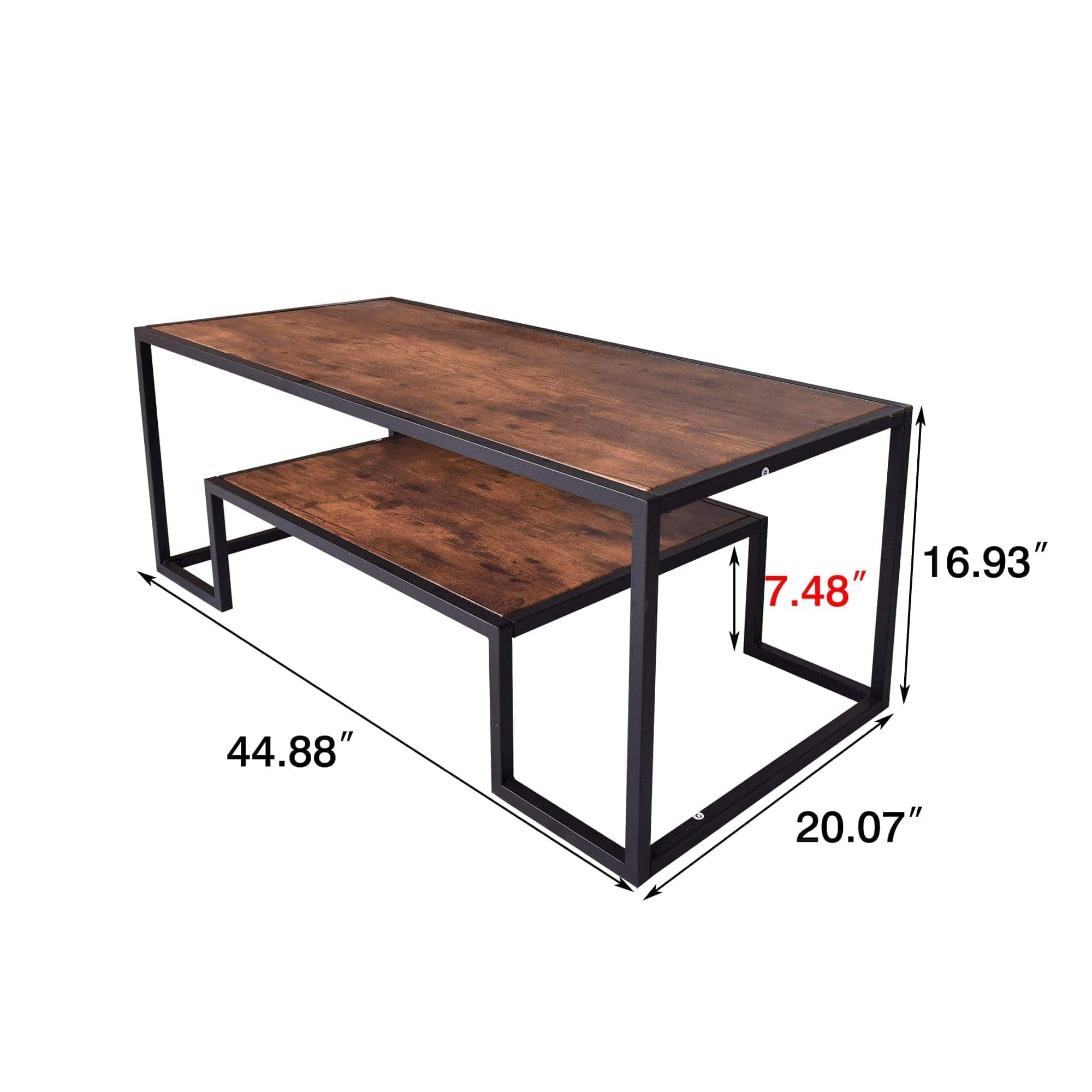 - TFC&H Co. Modern Geometric-Inspired Wood Coffee Table- Ships from The US - coffee table at TFC&H Co.