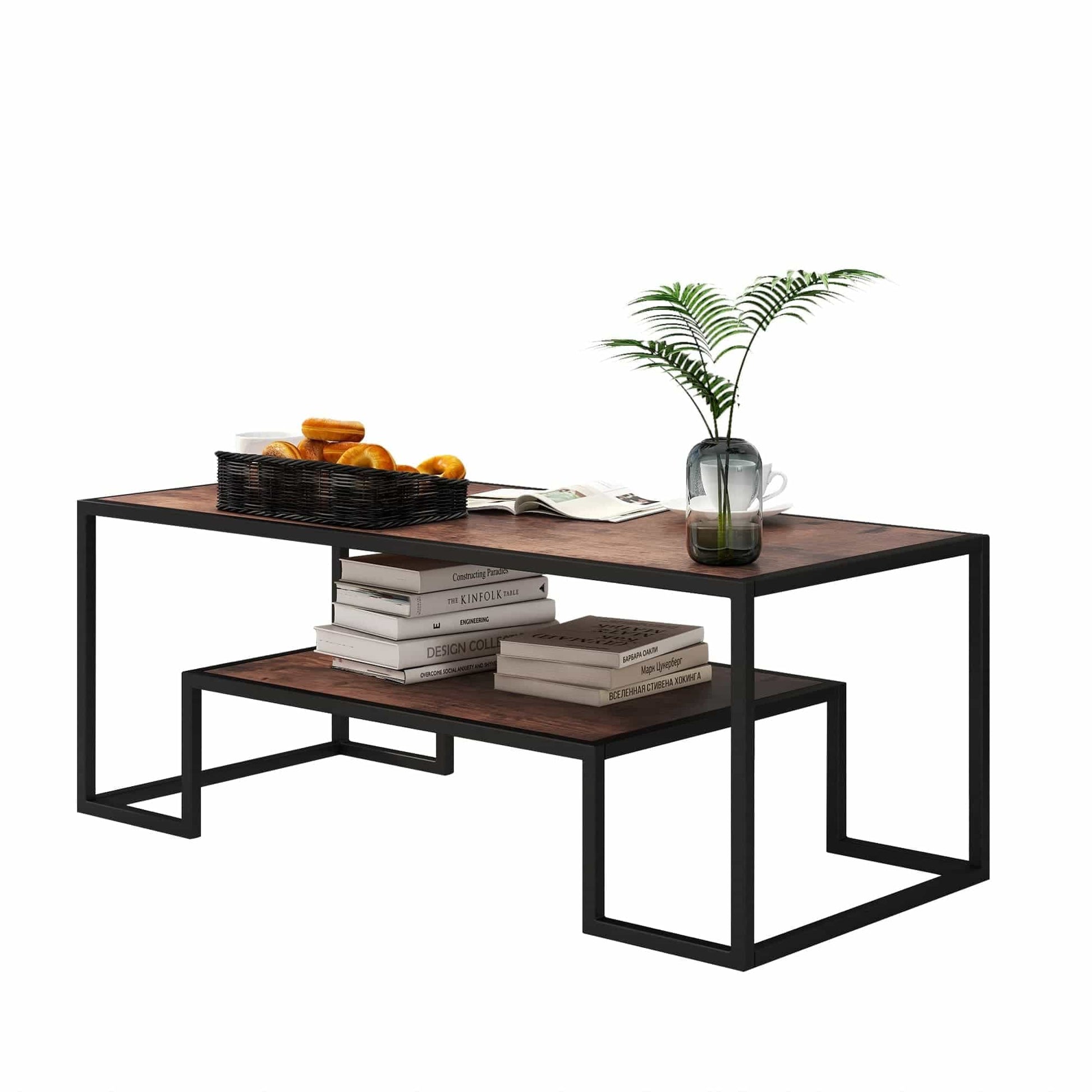 TFC&H Co. Modern Geometric-Inspired Wood Coffee Table- Ships from The US - coffee table at TFC&H Co.