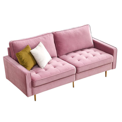 TFC&H Co. Modern Velvet Fabric Sofa 71" - Pink- Ships from The US - sofa at TFC&H Co.
