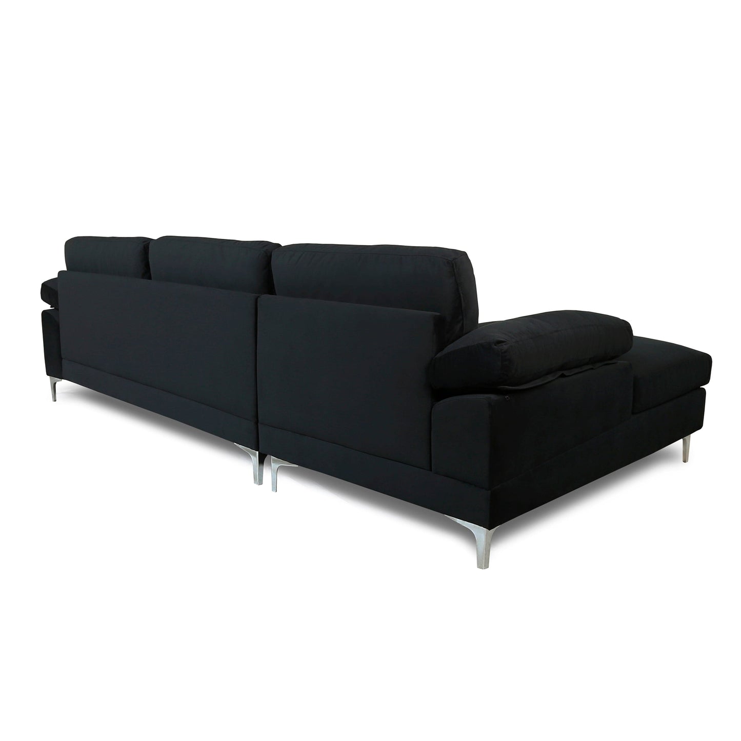 TFC&H Co. SECTIONAL SOFA VELVET LEFT HAND FACING - BLACK- Ships from The US - sectional at TFC&H Co.