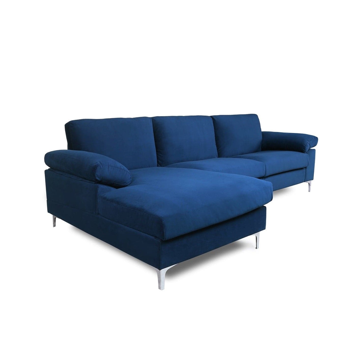 TFC&H Co. SECTIONAL SOFA VELVET LEFT HAND FACING - NAVY BLUE- Ships from The US - sectional at TFC&H Co.