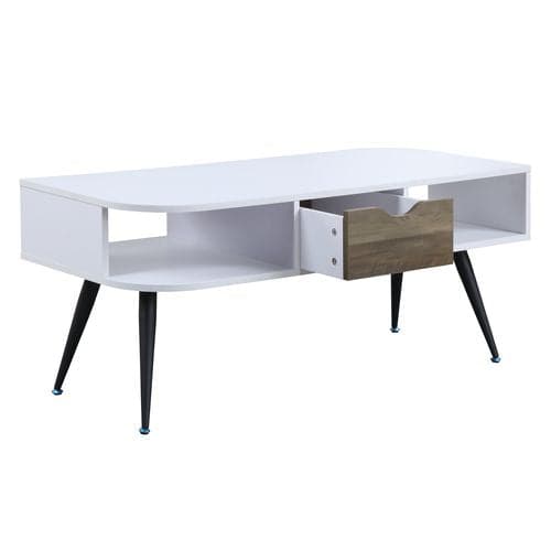 TFC&H Co. White & Black Finish Coffee Table- Ships from The US - coffee table at TFC&H Co.