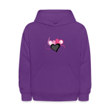 purple - Three Heart Cord Kids' Hoodie - Ships from The US - Kids Hoodie | LAT 2296 at TFC&H Co.