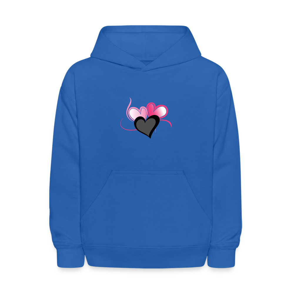 royal blue - Three Heart Cord Kids' Hoodie - Ships from The US - Kids Hoodie | LAT 2296 at TFC&H Co.