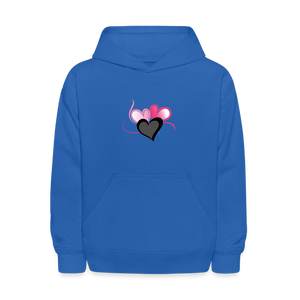 royal blue - Three Heart Cord Kids' Hoodie - Ships from The US - Kids Hoodie | LAT 2296 at TFC&H Co.