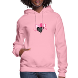 classic pink - Three Heart Cord Women's Hoodie - Ships from The US - Womens Hoodie | Jerzees 996 at TFC&H Co.