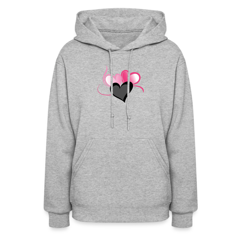 asphalt - Three Heart Cord Women's Hoodie - Ships from The US - Womens Hoodie | Jerzees 996 at TFC&H Co.
