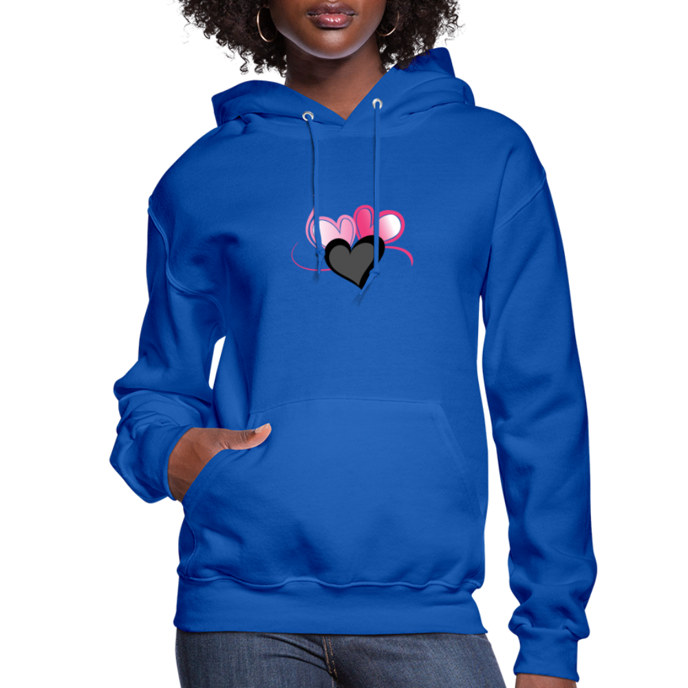 royal blue - Three Heart Cord Women's Hoodie - Ships from The US - Womens Hoodie | Jerzees 996 at TFC&H Co.