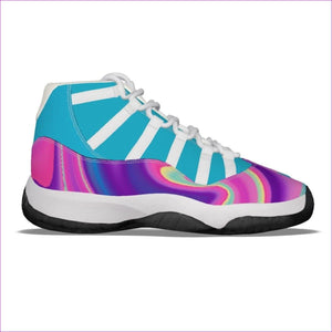 - Tie-Dye Cotton Candy Air Blue Women's High Top Basketball Shoes - womens high-top basketball sneaker at TFC&H Co.