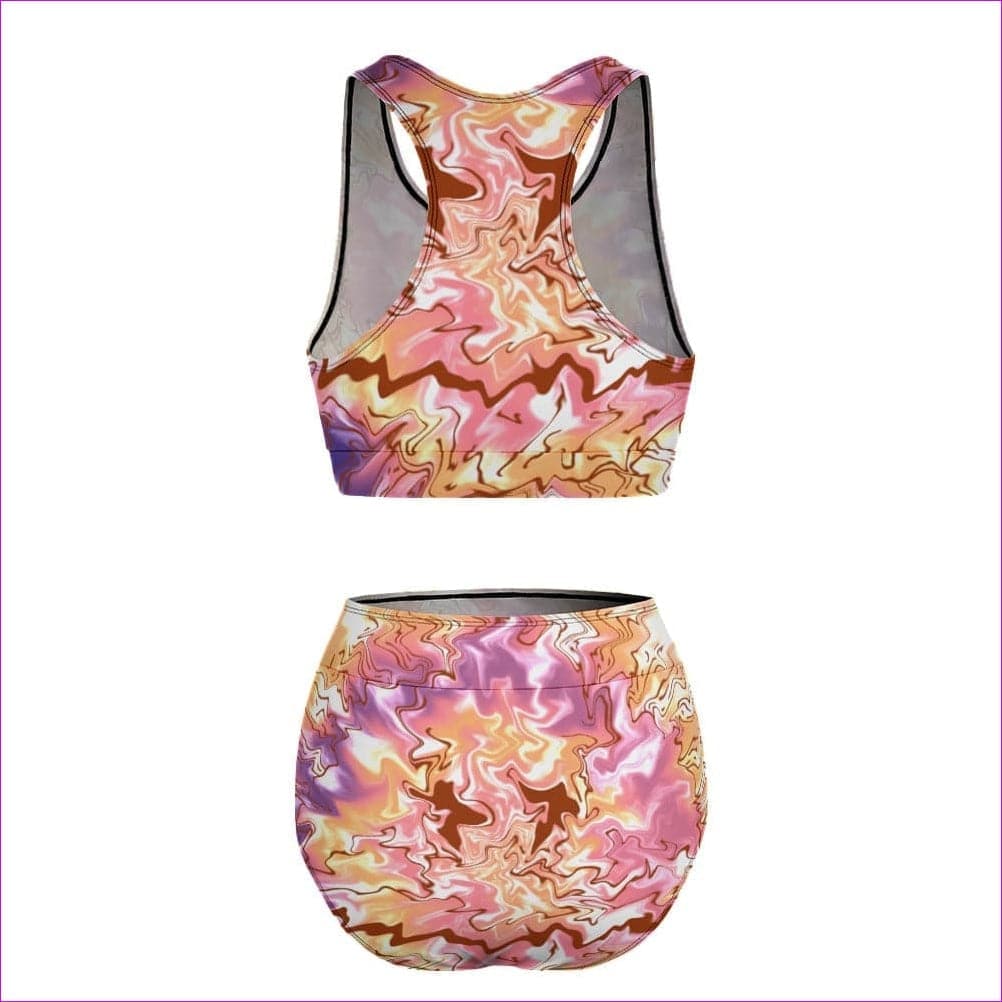 Tie-Dye Ladies Two Piece Swimsuit - women's two-piece swimsuit at TFC&H Co.