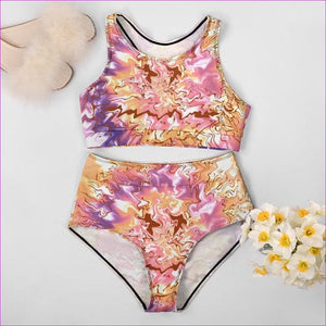 - Tie-Dye Ladies Two Piece Swimsuit - womens two-piece swimsuit at TFC&H Co.