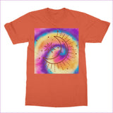 Orange Tie-Dye Moon Classic Adult T-Shirt - Unisex T-Shirt at TFC&H Co.