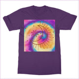 Purple - Tie-Dye Moon Classic Adult T-Shirt - Unisex T-Shirt at TFC&H Co.