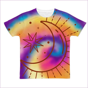 - Tie-Dye Moon Tie-Dye Classic Sublimation Adult T-Shirt - unisex t-shirt at TFC&H Co.