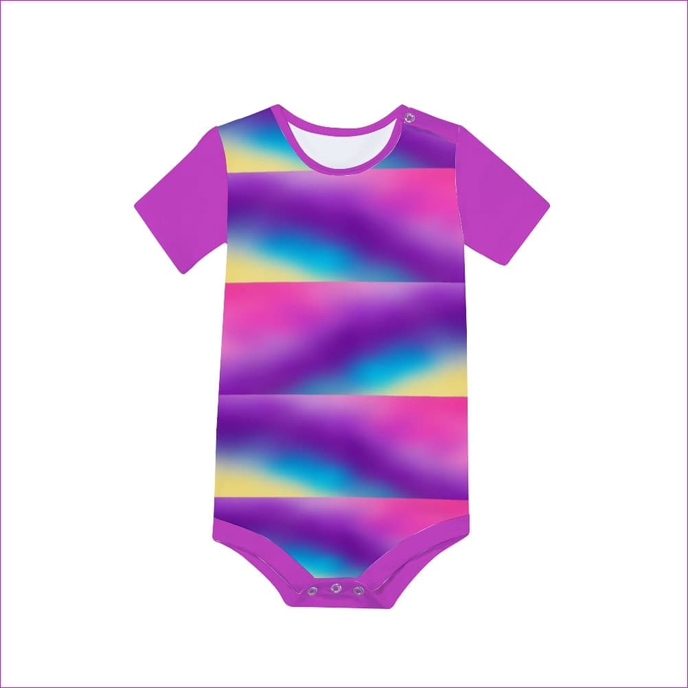 - Tie-Dye Rainbow Baby's Short Sleeve Romper - infant onesies at TFC&H Co.