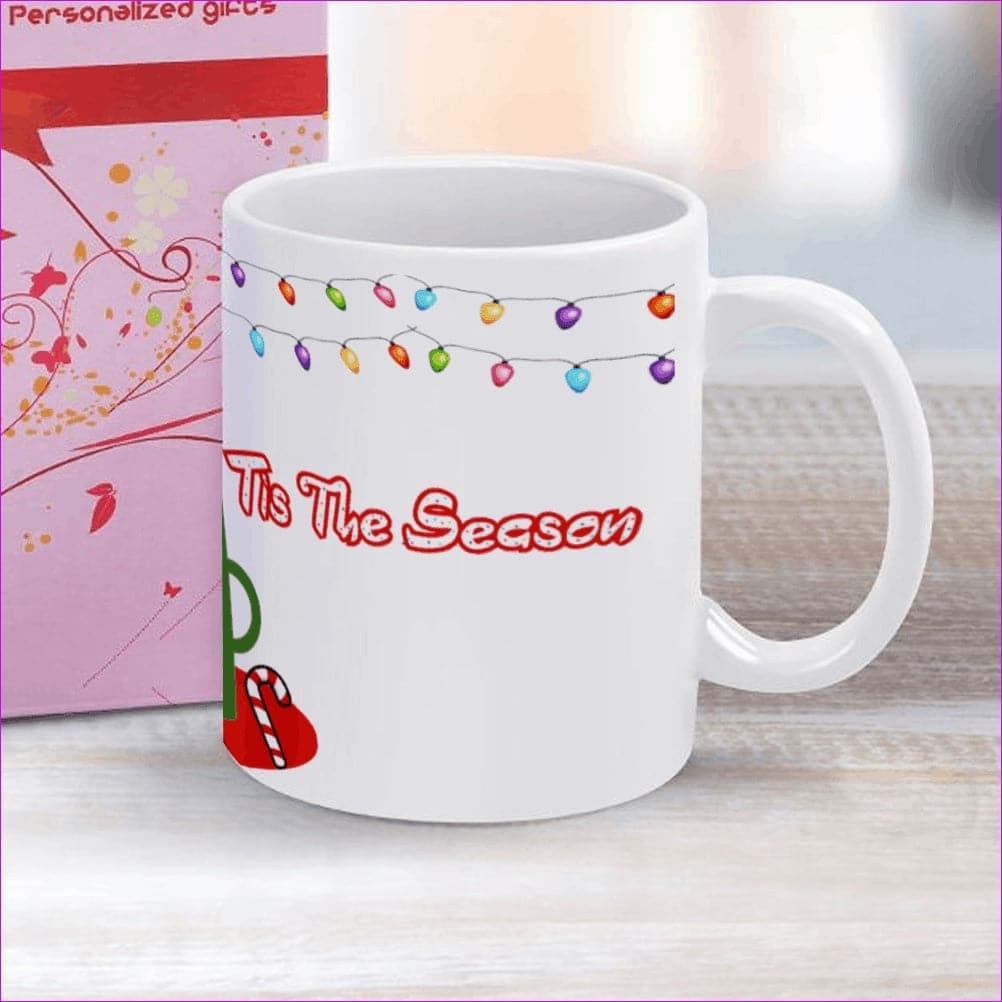 Tis The Season [Made in USA] Christmas Ceramic Full Wrap Print Coffee Mug - mug at TFC&H Co.